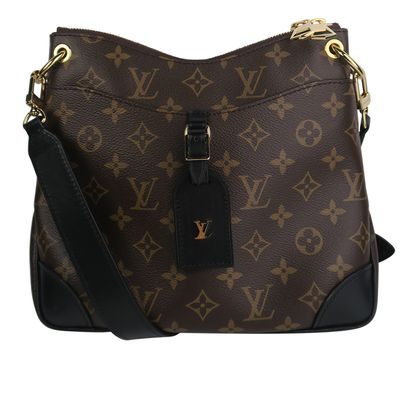 Odeon PM, &pound;1,200, Handbags, Brown, Canvas/Leather, Front view